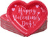 Aneco 50 Pieces Valentine's Day Paper Plates Party Plates Dinnerware Plates Party Supplies for Valentine's Day Party