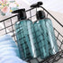 Shower Bottles Refillable with Labels, Segbeauty 3pcs 16.9oz Liquid Soap Dispenser for Bathroom, 500ml Pump Bottles for Body Soap Shampoo Conditioner Shower Gel Lotion Hotel, Plastic Press Dispenser