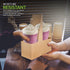 2 Cup Disposable Drink Carrier with Handle (25 Count) - Kraft Paperboard Cup Holder - Disposable Cup Holder for Hot or Cold Drinks - to Go Coffee Cup Holder for Food Delivery Service, Uber Eats