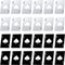 Poker Card Bottle Openers Stainless Steel Can Openers Beer Opener Ace Card Bottle Cap Openers Poker Cap Openers for Wedding Birthday Party Bridal Shower Table Tools Supplies (Silver, Black,,24 Pieces)