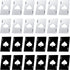 Poker Card Bottle Openers Stainless Steel Can Openers Beer Opener Ace Card Bottle Cap Openers Poker Cap Openers for Wedding Birthday Party Bridal Shower Table Tools Supplies (Silver, Black,,24 Pieces)