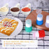 HongMall Squeeze Bottle Salad Dressing Container, Dressing to Go for Lunch and Travel, Portable Sauce Leakproof Mini Storage Bottles (Food-Grade Silicone, BPA Free), 1.3 oz (Set of 4)