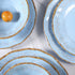 Melamine Dinnerware Sets, 12 PCS Dishwasher Safe 100% Melamine Dinner Plates, Dishes, and Bowls Set for Indoor and Outdoor Use