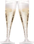 50 Plastic Champagne Flutes 5 Oz Clear Plastic Toasting Glasses Disposable Wedding Party Cocktail Cups