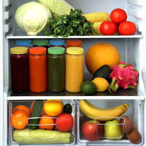 8 Pack Glass Juicing Bottle Drinking Jars with 2 Straws & 2 Lids w Hole- 16 OZ Travel Water Cups with Colored Airtight Lids, Reusable Tall Mason Jar for Juice, Boba, Smoothie, Tea, Kombucha