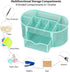Aqua Pen Holder Organizer, Cute Office Supplies Pen and Marker Organization Essentials Desk Caddy with Drawer for Home & Office Desktop & Decor& Kitchen