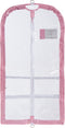 Clear Plastic Garment Bag with Pockets for Dance Competitions Danshuz - Pink