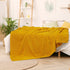 GREEN ORANGE Throw Blanket for Couch - 50x60, Lightweight, Mustard Yellow - Soft, Plush, Fluffy, Warm, Cozy - Perfect for Bed, Sofa
