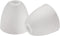 Giluta 2 Pack Bell Shaped Glass Shade Frosted Light Fixture Shades Replacement for ceiling fan light wall light,Lipless with 1-5/8-inch Fitter Opening