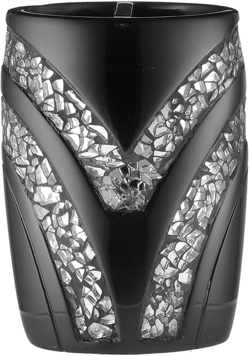 Popular Bath Black Sinatra, Tooth Brush Holder
