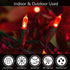 hemonie LED Christmas Lights, 33 Ft 100 LED UL Certified Commercial Grade Holiday String Light, End to End Connectable Indoor & Outdoor Green Wire Lights Set IP44 Waterproof(red)