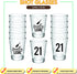 Finally Legal 21st Birthday Party Shot Glass - Set of 12, 1.75oz Black and Clear 21st Birthday Shot Glasses, Perfect for Birthday Parties, Birthday Decorations