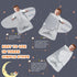 Ftikvo Swaddle-Blanket Baby Girl & Boy Swaddles Newborn Sleep Sack Infant Transition Safe Wrap Blankets 100% Cotton Breathable (Grey, Large, 3-6 Month)