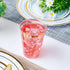 100 PACK Gold Plastic Cups,12 Oz Clear Plastic Cups Tumblers, Elegant Gold Rimmed Plastic Cups, Disposable Cups With Gold Rim Perfect For Wedding,Thanksgiving Day, Christmas Party Cups