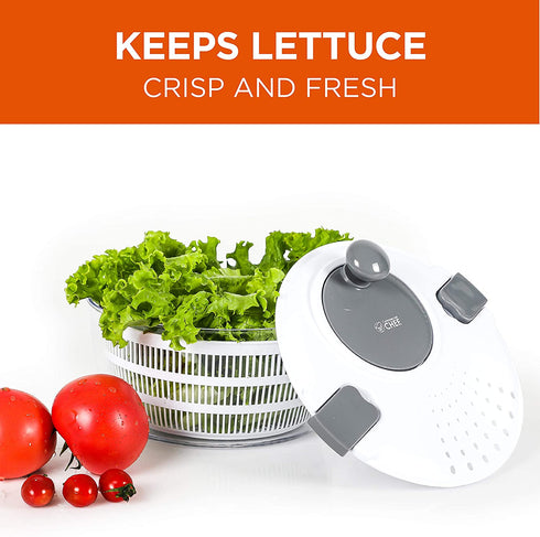 Commercial Chef Salad Spinner BPA Free, Wash and Dry Lettuce and Vegetables