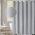 AooHome Extra Long 86" Shower Curtain, Fabric Bathroom Curtain Waffle Weave Pattern with Weighted Hem for Hotel, Heavyweight, Water Repellent, 72 Width by 86 Height Inch, Gray