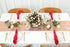 QueenDream Sequin Table Runners Rose Gold 4 Pieces 13 x 80 inch Birthday Party Table Runners