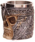 eoocvt Stainless Steel Skull Mug 3D Design Creepy Skull Coffee Mug Skeleton Tankard Cup