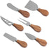Jademaz charcuterie accessories, 6-Piece Cheese Knives Set, Stainless Steel Cheese Knife with Acacia Wood Handle
