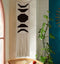 Macrame Wall Hanging Moon Phase Bohemain Home Wall Décor, 10" W x31.5 L