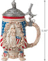 Hallmark Keepsake Christmas Ornament, Year Dated 2021, Patriotic Beer Stein