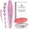 Electric Nail File Manicure & Pedicure Set: 2-Speed Battery Operated Nail File Kit w Portable Nail Drill Grinder, Buffer, Shaper, Polisher and Cuticle Pusher for Natural Finger Nails & Toe Nails Care