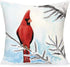 Royalours Pillow Covers Cardinal Snow Branch Pattern Super Soft Throw Pillow Case Cushion Cover Home Sofa Winter Red Bird Decorative Pillowcase 18 X 18 Inches (Winter Bird2)