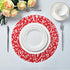 Blueangle Red Hearts and Arrows Round Placemats Set of 6, Kitchen Dining Table Valentine's Day Decoration