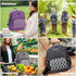 AmHoo Insulated Lunch Box Bag Reusable Cooler Backpack Double YKK Zippers Waterproof Multiple Pockets Quilted For Women Hiking Beach Picnic Trip,Purple