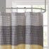 Amherst Fabric Yellow Shower Curtain , Pieced Transitional Simple Shower Curtains for Bathroom , 72 X 72 , Clear Lemon
