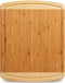 Greener Chef Bamboo Cutting Board - Lifetime Replacement Cutting Boards for Kitchen - Organic Wood Butcher Block and Wooden Carving Board for Meat and Chopping Vegetables - Medium