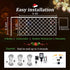 9.8ft x 6.6ft Christmas Net Lights,200 LED Mesh String Lights with Remote,8 Modes Connectable Net String Christmas Lights for Garden, Bushes, Wedding, Xmas Tree Decorations(Warm White)