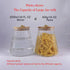 Glass Coffee Nuts Canister Airtight Storage Jar Petal Decorative Container with Bamboo Lid Metal Handle Easy to Grasp 1600ml, 54 FL OZ (Large Conical)