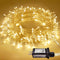 JMEXSUSS 300 LED String Lights Indoor Outdoor, Clear Wire Warm White Christmas Lights with 8 Modes, Plug in Fairy String Lights for Bedroom Garden
