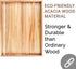 Acacia Wood Serving Tray with Handles (17 Inches) Decorative Serving Trays Platter for Breakfast in Bed, Lunch, Dinner, Appetizers, Patio, Ottoman, Coffee Table, BBQ, Party Great for Lap &Couch