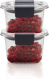 Rubbermaid Brilliance Food Storage Container, Mini, 0.5 Cup, Clear, 2 Pack