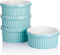 Sweese 503.402 Porcelain Ramekins for Baking - 12 Ounce Souffle Dish - Set of 4, Turquoise
