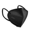 ApePal 5-Layer Disposable KN95 Face Masks Wide Elastic Ear Loops Safety Face Mask,Black,20 PCS/Pack