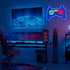 HSEFURNI Neon Sign, Gaming Neon Lights for Bedroom Wall Decor USB Powered Light Up Blue LED Signs, for Gamer Room Decor, Boys, Kids, Teen Gifts Idea, Game Room Accessories, and Party Decorations, 16"x11"