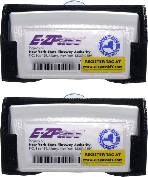 Free Thought Designs Toll Transponder Holder for New I-Pass and EZ Pass 3 Point Mount (2 Pack)