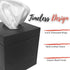 Autumn Alley Farmhouse Black Tissue Box Cover Industrial Chic Metal Tissue Box Holder Perfect Farmhouse Style Decor Corrosion and Rustproof Easy to Refill Versatile in Design