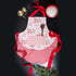DII Kitchen Ruffled Holiday Apron, One Size, Joyeux Noel