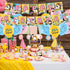 82 Pcs Guinea Pig Theme Birthday Party Decorations,Party Supply Set for Kids with 1 Happy Birthday Banner Garland , 13 Cupcake Toppers,50 Stickers ,18 Balloons for Party Decorations