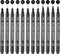 Guangna Black Micro-Pen Fineliner Ink Pens,Waterproof Archival Ink Fine Point Micro Drawing Pens for Art Watercolor, Sketching, Multiliner, Anime(Set of 12)