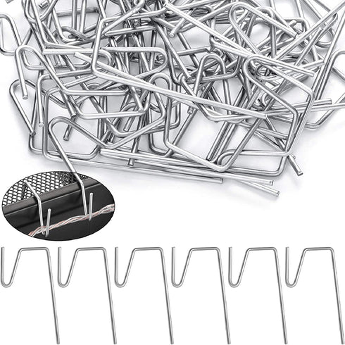 50 Pieces Christmas Hanging Gutter Grid Hooks Metal Wire Hooks Ornament Hangers Metal Hangers for Christmas Outside Lights (Silver)