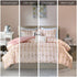 Intelligent Design Raina 5 Piece Metallic Printed Duvet Cover Set, Full/Queen, Blush/Gold