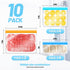 VEHHE 20 Pack Reusable Storage Bags (2 Gallon Ziplock Bags + 6 Reusable Snack Bags + 6 Reusable Freezer Bags + 6 Sandwich Bags) Leakproof Food Bags For Lunch Travel Cosmetic