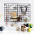 MOOACE Wall Grid Panel 2 Pack, Black Wire Photos Display Grid Panels, Memo Board DIY Decor Hanging Organizer for Home, Office, 16.34" x 23.82"