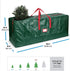 Artificial Christmas Tree Storage Bag - Fits Up to 7.5 Foot Holiday Xmas Disassembled Trees with Durable Reinforced Handles & Dual Zipper - Waterproof Material Protects from Dust, Moisture & Insects (Green)