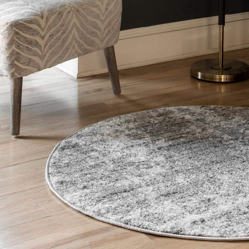 nuLOOM Misty Shades Deedra Area Rug, 3 ft x 5 ft Oval, Grey